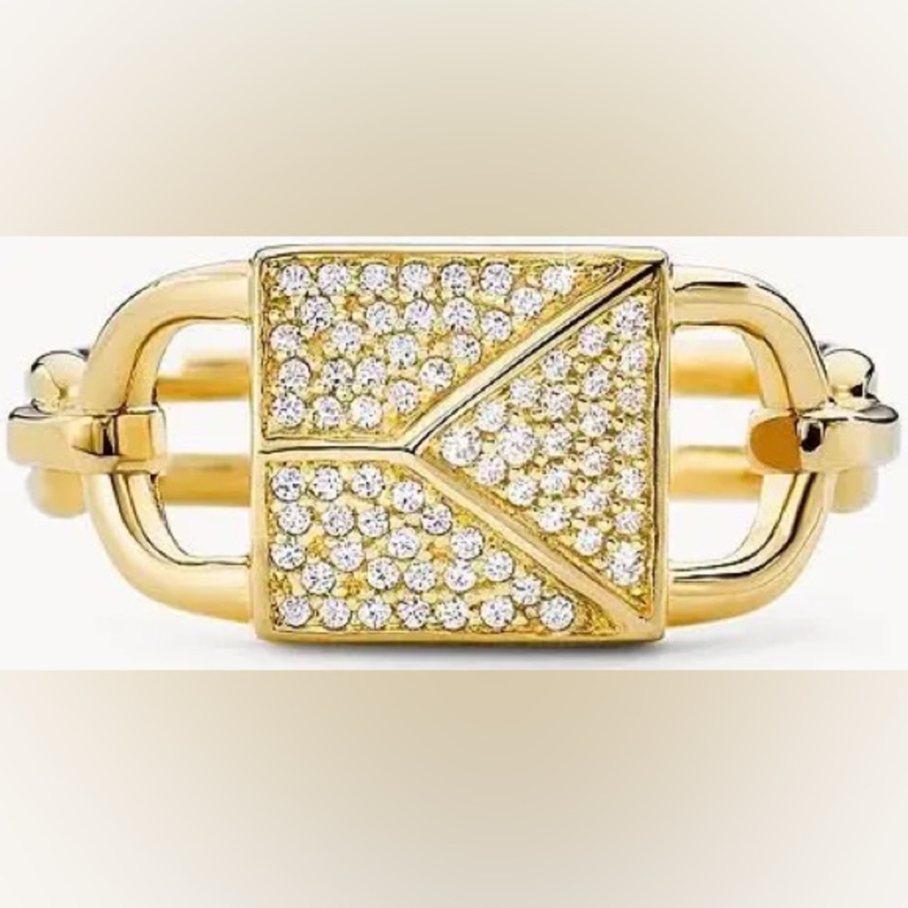 New Michael Kors gold Lock Ring